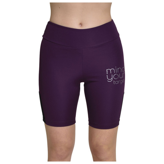 Target Γυναικείο ποδηλατικό κολάν Biker Shorts Scuba & Sheer Fabric "Mind"